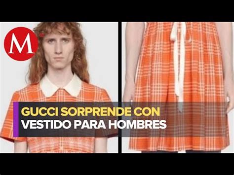 vestidos gucci para hombre|'Gucci' lanza vestido para hombres en su colección Otoño.